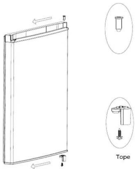 EAS Electric EMC1856W2 - Mudar a orientação da porta - 9