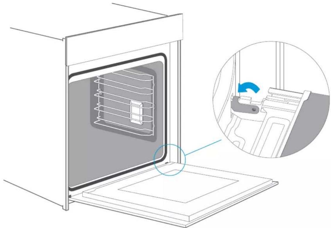 EAS Electric EMV72PGN - Colocar a porta do forno - 1