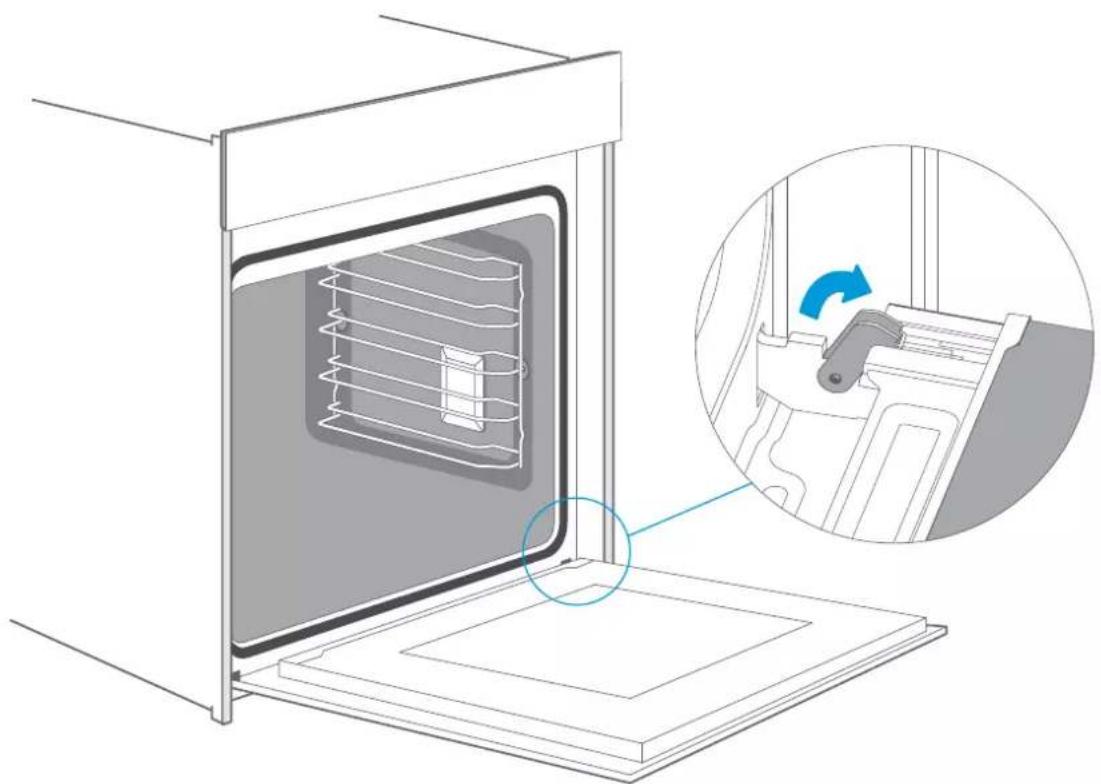 EAS Electric EMV72PGN - Removing the appliance door - 1