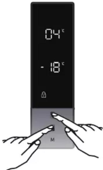 EAS Electric EMC186AZDX - Activación del bloqueo para niños - 1