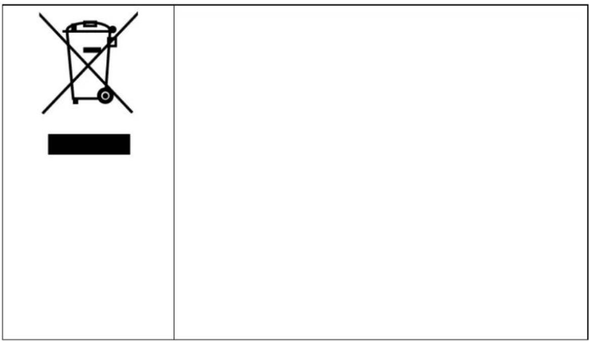Diagram showing a trash bin symbol with a crossed-out box and a blank rectangular area below, likely indicating a status or absence of an operation.