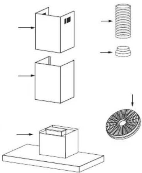 EAS Electric EMRH908TX - CAMPANA EXTRACTORA - 50