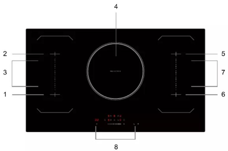 EAS Electric EMIH900FL - Top View - 1