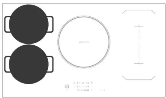 EAS Electric EMIH900FL - Como dos zonas independientes - 2
