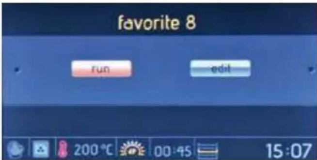 favorite 8 run edit 200°C 00:45 15:07