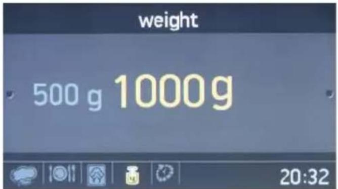 weight 500 g 1000g 20:32