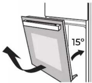 EAS Electric EMV70DGW - REMOVING THE DOOR FROM OVEN (OPTIONAL) - 2