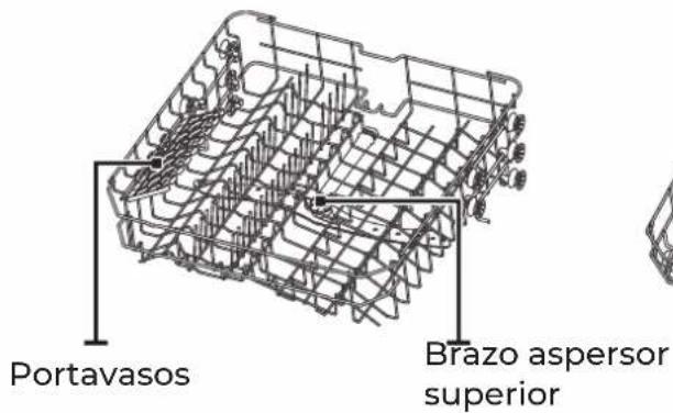 Portavasos Brazo aspersor superior
