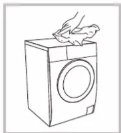 EAS Electric EMWY1075V - Nettoyage du couvercle du lave-linge - 1