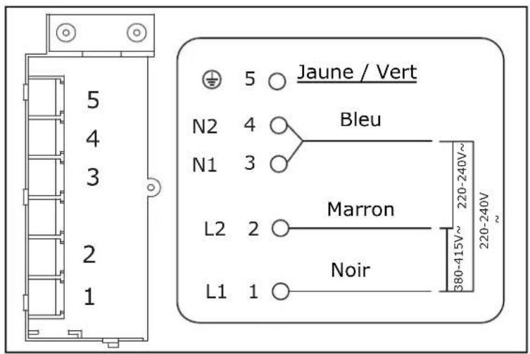 EAS Electric EMIH600-FX1 - Connectez la plaque à l'alimentation - 3