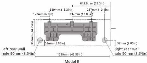 EAS Electric MAJESTIC25K - MOUNTING PLATE DIMENSIONS - 8