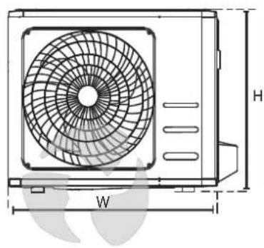 EAS Electric MAJESTIC25K - UNIT MOUNTING DIMENSIONS - 2