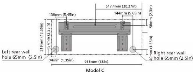 EAS Electric MAJESTIC25K - MOUNTING PLATE DIMENSIONS - 6