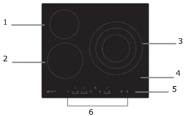 EAS Electric EMCH295-3F - Vista superior - 1