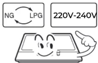 NG LPG 220V-240V