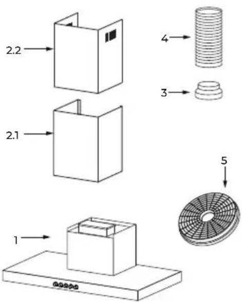 EAS Electric EMRH706X - COMPONENTS - 1