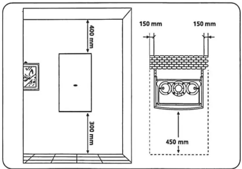 EAS Electric CONFORT24 - SPACES TO BE LEFT DURING INSTALLATION - 1