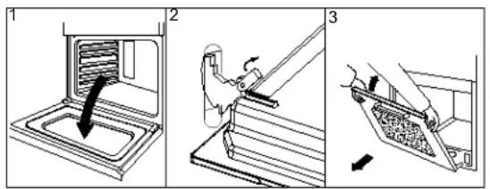 EAS Electric EMV56RN - How to remove the oven door - 1