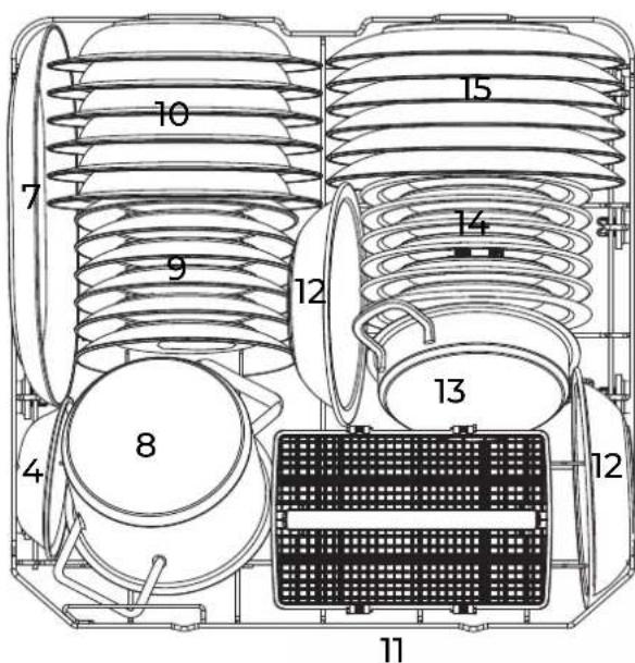 EAS Electric EMD122X-V1 - Panier inférieur : - 1