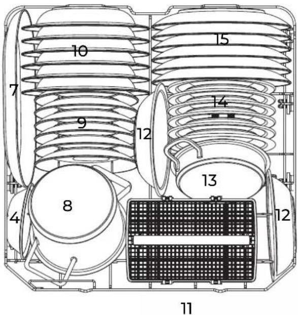EAS Electric EMD122X-V1 - Lower basket: - 1