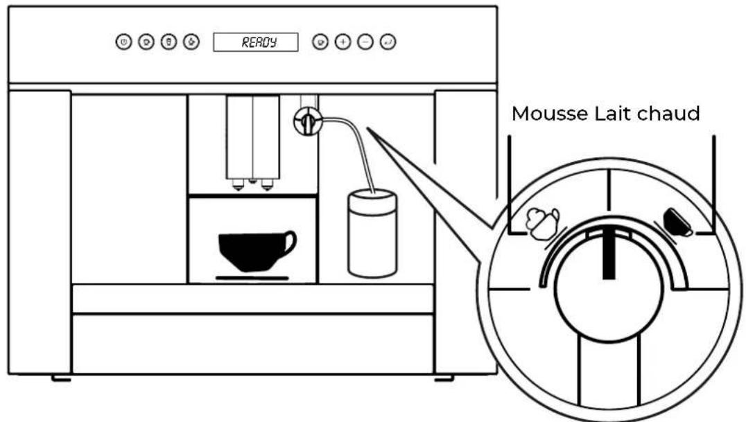 EAS Electric ECOFFE45 - PRÉPARATION DU LAIT OU DE LA MOUSSE CHAUDE (avec l'émulsifiant) - 3