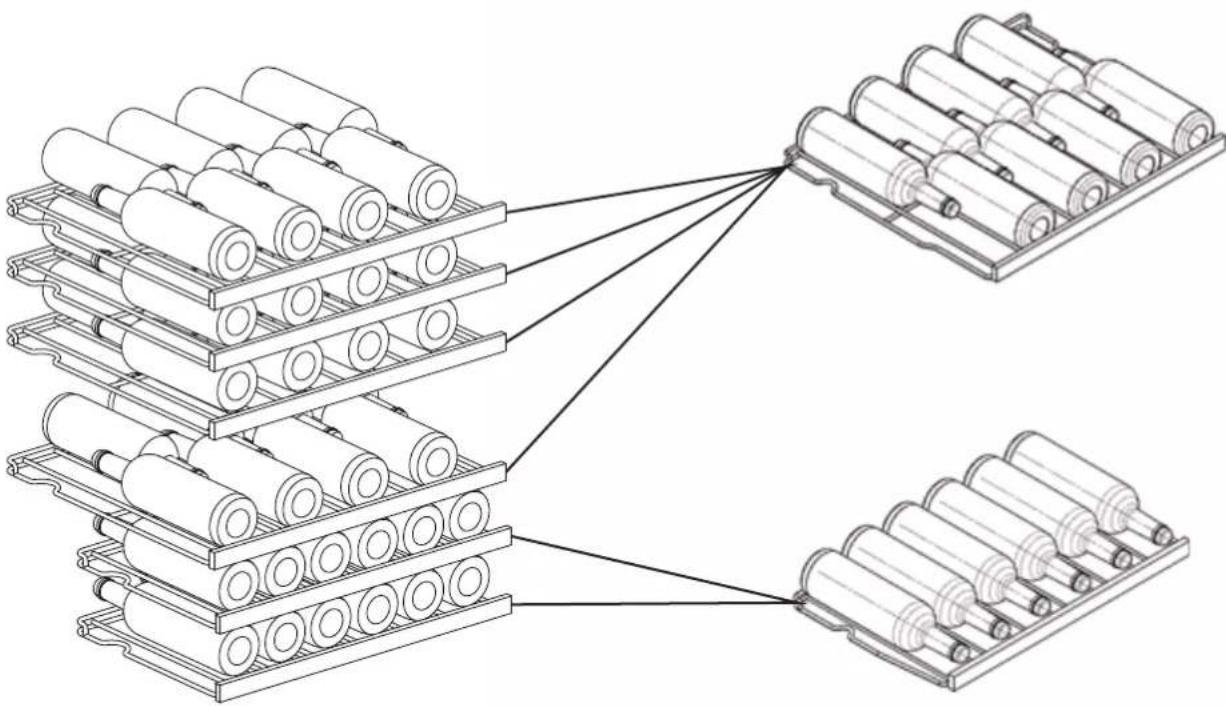 EAS Electric EMR44VNI1 - Arrangement of bottles - 2