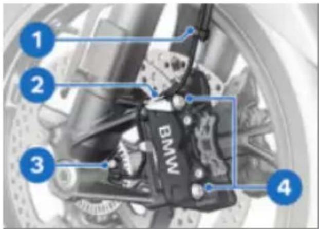 BMW R 1300 GS (2023) - Compression involontaire des plaquettes de frein - 1