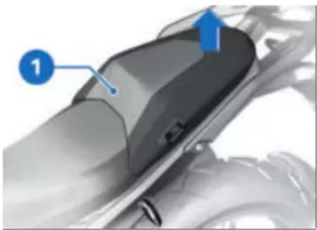 BMW R 1300 GS (2023) - Régler la selle passager - 1