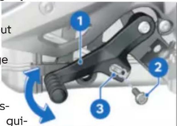 BMW R 1300 GS (2023) - Actionnement involontaire de la pédale de sélection - 2
