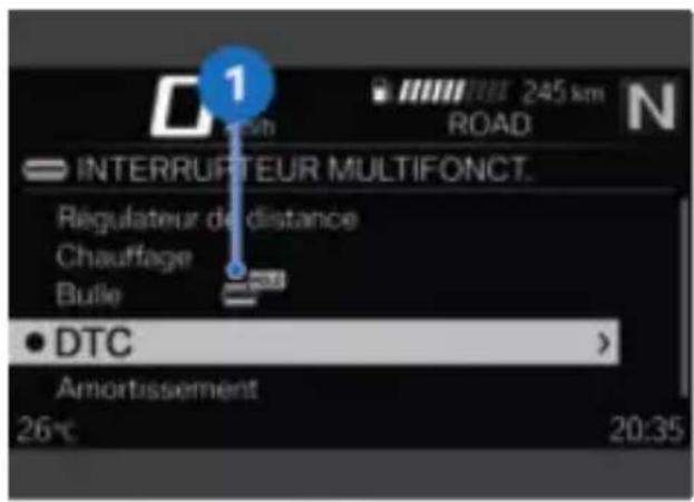 BMW R 1300 GS (2023) - Sélectionner la fonction de raccourci - 2