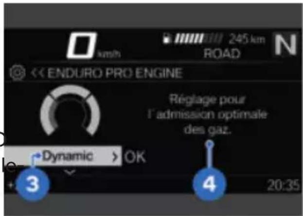 BMW F 900 GS (2023) - Configurer le mode de conduite ENDURO PRO - 2