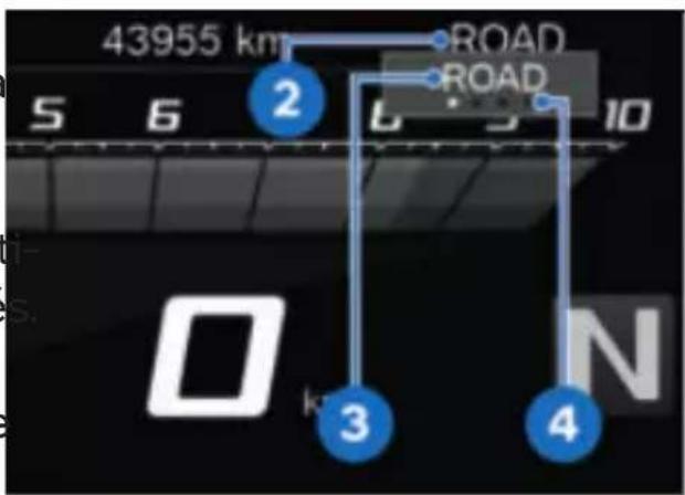 BMW F 900 GS (2023) - Configuration de la présélection du mode de conduite - 2