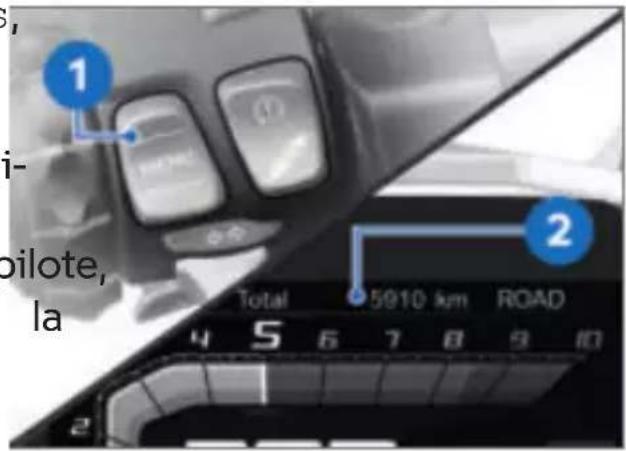 BMW F 900 GS Adventure (2023) - Changer l'affichage de la barre d'état Condition préalable - 1