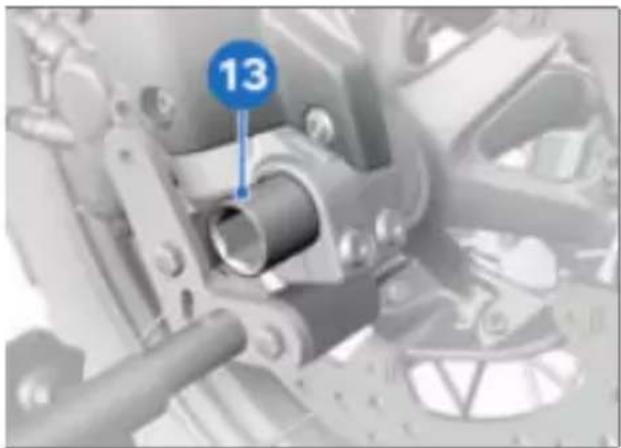 BMW F 900 GS Adventure (2023) - Montage de la roue avant dans le sens de rotation contraire - 1