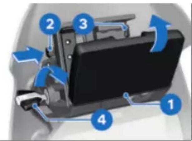 BMW F 900 GS Adventure (2023) - Fixer correctement l'appareil de navigation - 2
