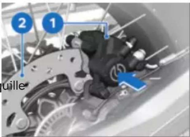 BMW F 900 GS Adventure (2023) - Compression involontaire des plaquettes de frein - 1