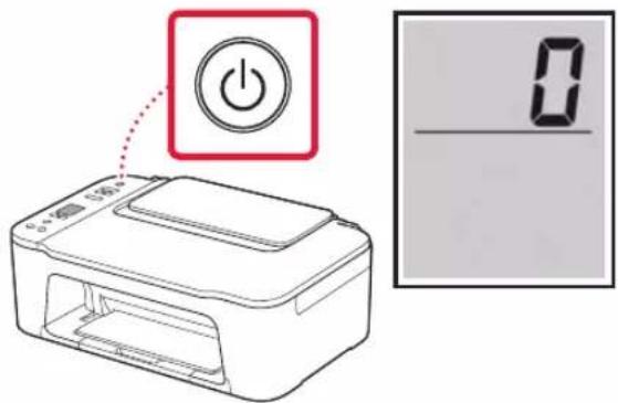 CANON PIXMA E3440 - Включване на принтера - 3