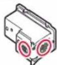 CANON PIXMA E3440 - Retirez la cartouche FINE couleur du paquet et retirez le ruban protecteur. - 2