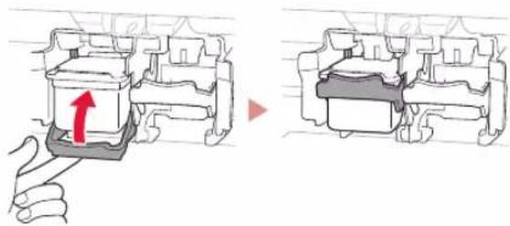 CANON PIXMA E3440 - Raise the ink cartridge lock lever. - 1