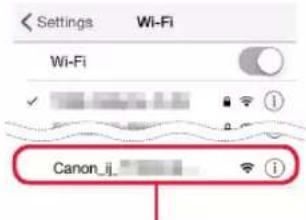 Settings Wi-Fi Wi-Fi Canon_ij