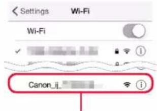 Settings Wi-Fi Wi-Fi Canon_ij