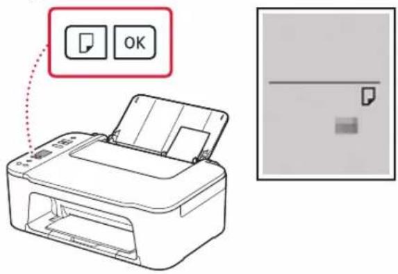 CANON PIXMA E3440 - Kağıt Seçimi (Paper Select) düğmesine basın, kağıt boyutunu seçin ve ardından OK düğmesine basın. - 1