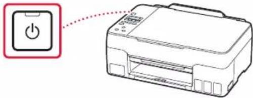 CANON PIXMA G2460 - Mise sous tension de l'imprimante - 3
