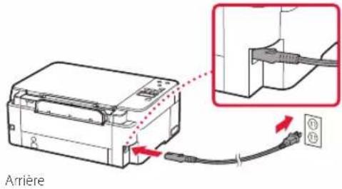 CANON PIXMA G2460 - Mise sous tension de l'imprimante - 2