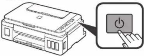 CANON PIXMA G2510 - Mise sous tension de l'imprimante - 4