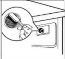 INVENTUM VWM9010B - Cleaning the inlet fi lter in the water tap - 4