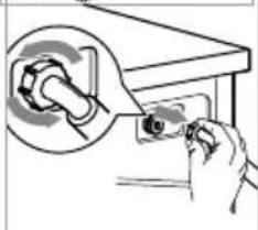INVENTUM VWM8010B - Cleaning the inlet filter in the water tap - 3