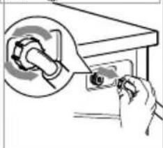 INVENTUM VWM9010W - Cleaning the inlet filter in the water tap - 3