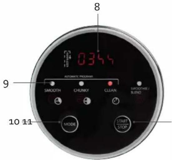 DOMO DO737BL - PANEL DE CONTROL - 1