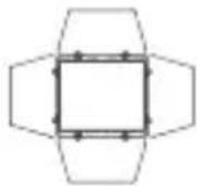 GODOX F7-120Bi - Liste de colisage LP400Bi - 4
